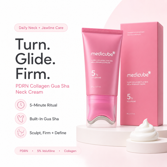 medicube PDRN Collagen Gua Sha Neck Wrinkle Cream