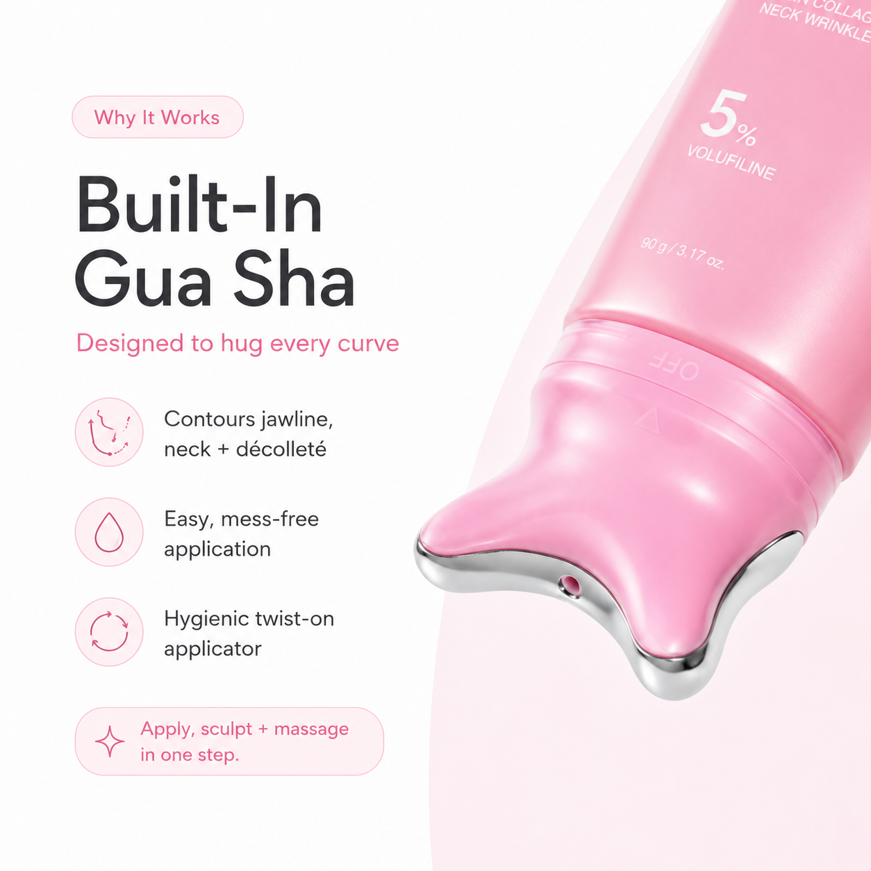 medicube PDRN Collagen Gua Sha Neck Wrinkle Cream