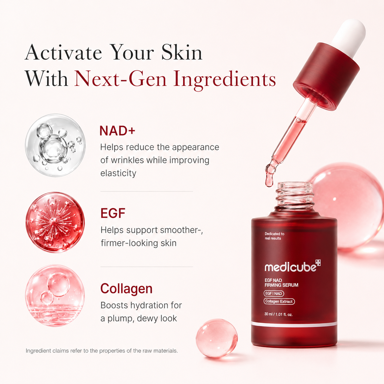 EGF Peptide, NAD+ Collagen Firming Serum